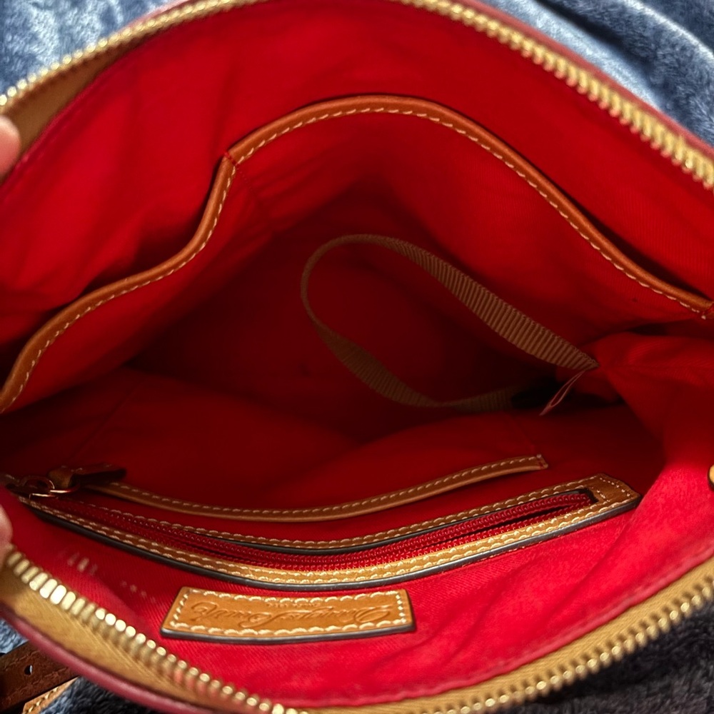 Dooney & Bourke mulberry and Tan Crossbody Bag - Picture 11 of 13